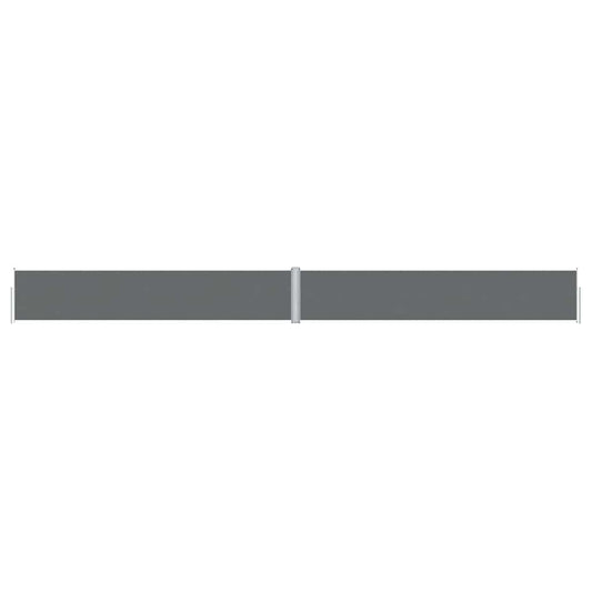vidaXL Retractable Side Awning Anthracite 117x1200 cm