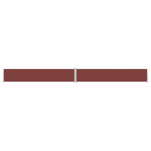 vidaXL Retractable Side Awning Brown 117x1200 cm