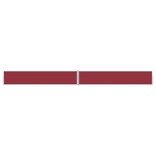 318059 vidaXL Retractable Side Awning Red 117x1200 cm
