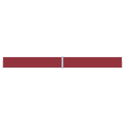 318059 vidaXL Retractable Side Awning Red 117x1200 cm