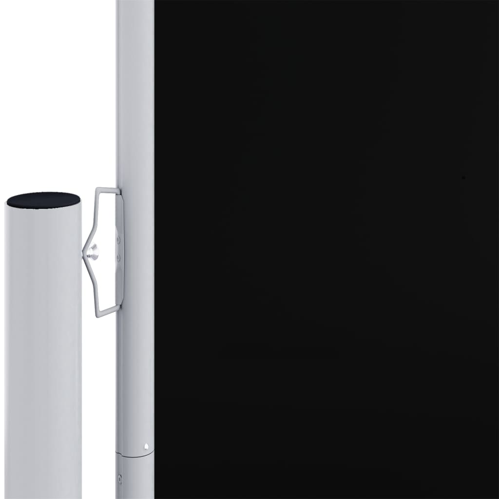 vidaXL Side Awning | Black | Polyester with PU coating, steel, aluminium