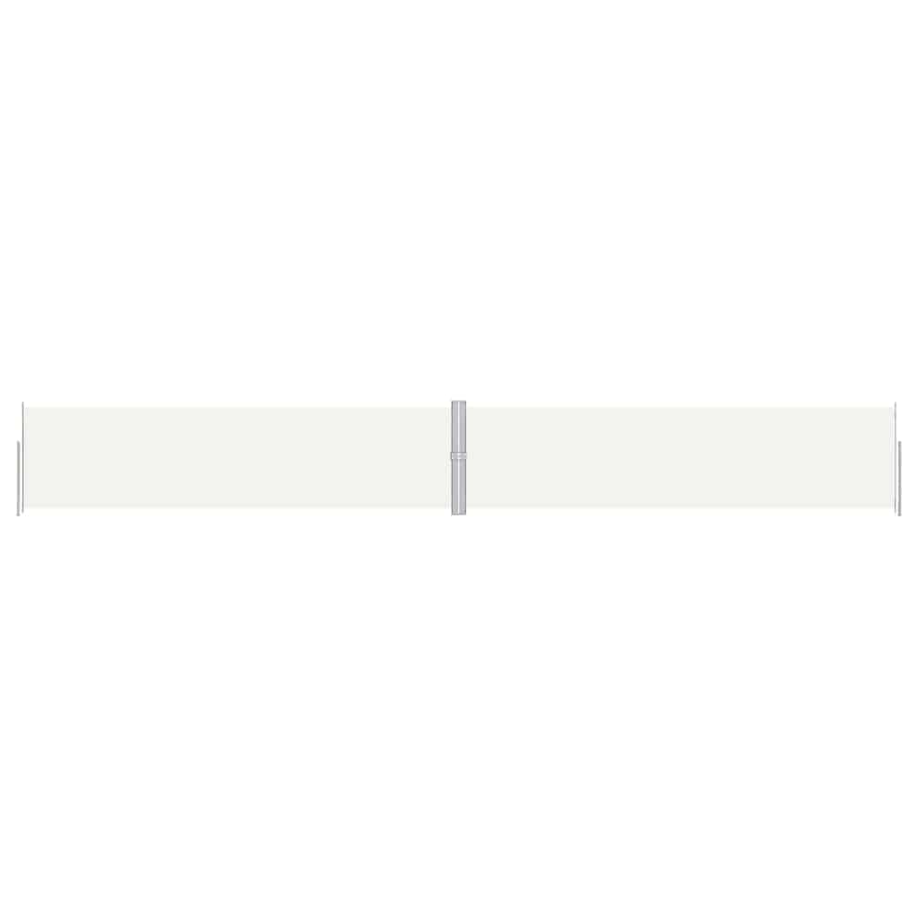vidaXL Retractable Side Awning Cream 160x1200 cm