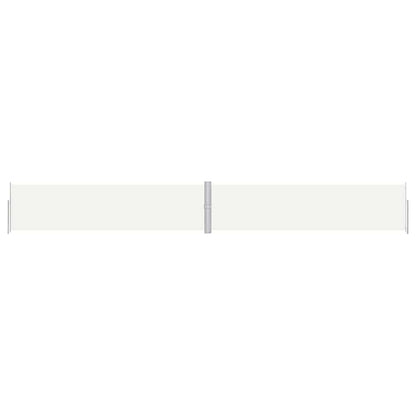 vidaXL Retractable Side Awning Cream 160x1200 cm