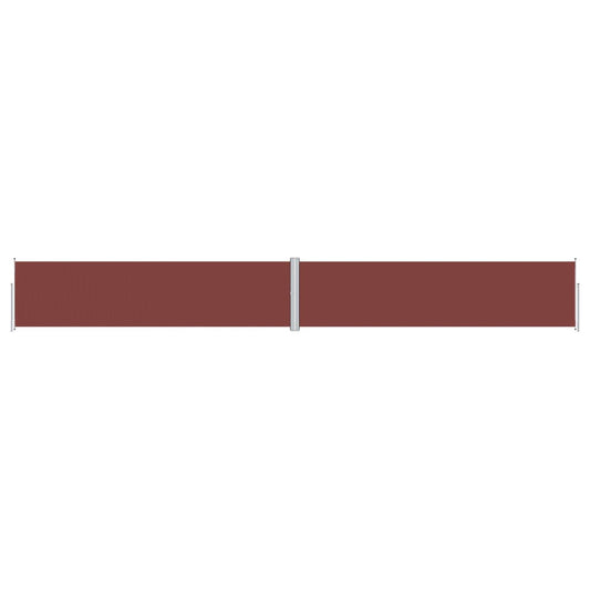 vidaXL Retractable Side Awning Brown 160x1200 cm
