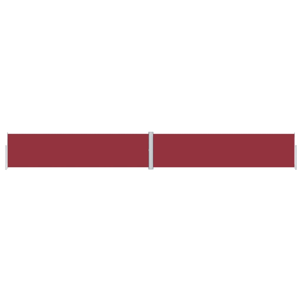 vidaXL Retractable Side Awning Red 160x1200 cm