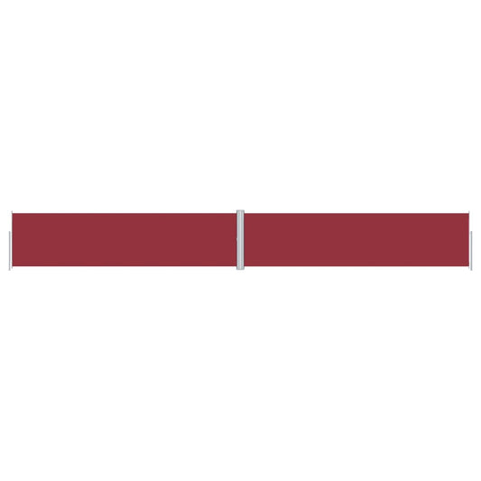 vidaXL Retractable Side Awning Red 160x1200 cm