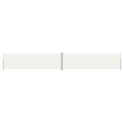 vidaXL Retractable Side Awning Cream 180x1200 cm
