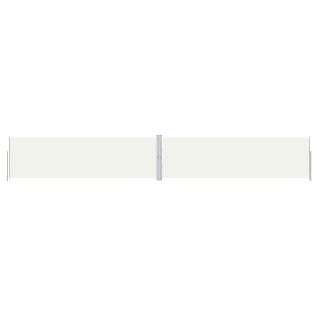 vidaXL Retractable Side Awning Cream 180x1200 cm