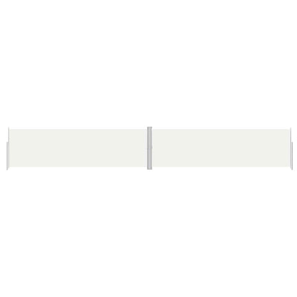 vidaXL Retractable Side Awning Cream 180x1200 cm