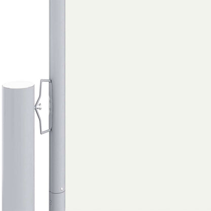 vidaXL Retractable Side Awning Cream 180x1200 cm