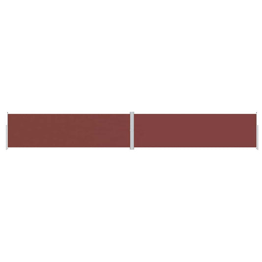 vidaXL Retractable Side Awning Brown 180x1200 cm