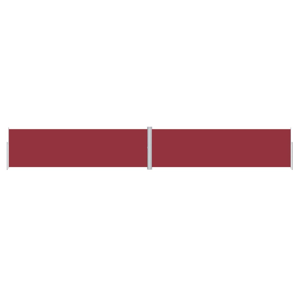 vidaXL Retractable Side Awning Red 180x1200 cm