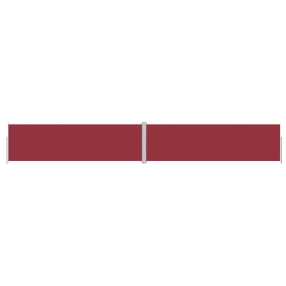 vidaXL Retractable Side Awning Red 180x1200 cm