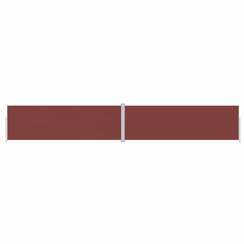 vidaXL Retractable Side Awning Brown 200x1200 cm