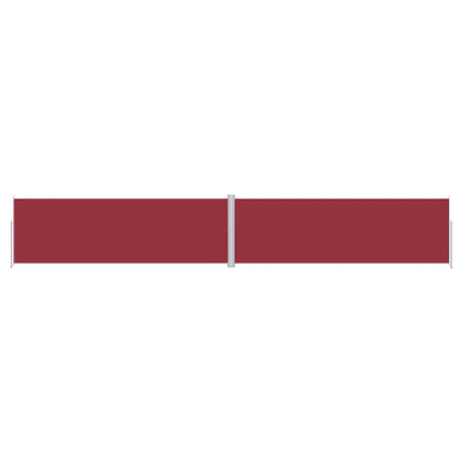 vidaXL Retractable Side Awning Red 200x1200 cm