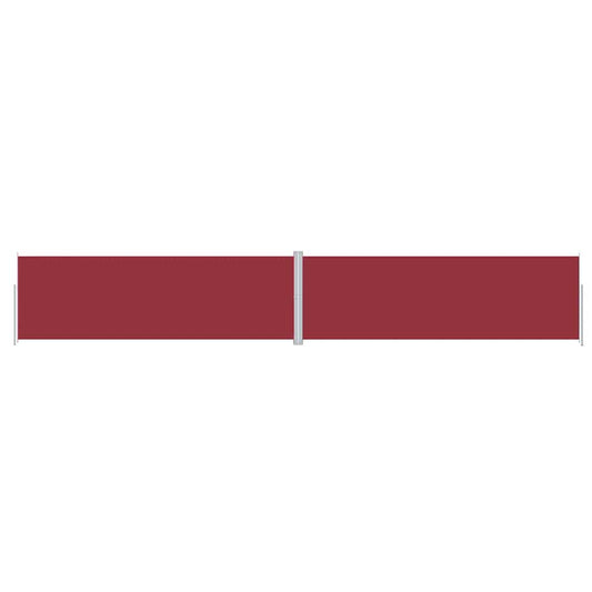 318083 vidaXL Retractable Side Awning Red 200x1200 cm