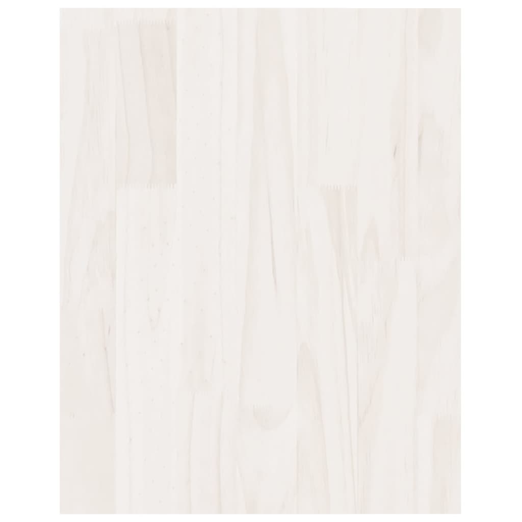 vidaXL TV Cabinet White 70x33x42 cm Solid Pinewood