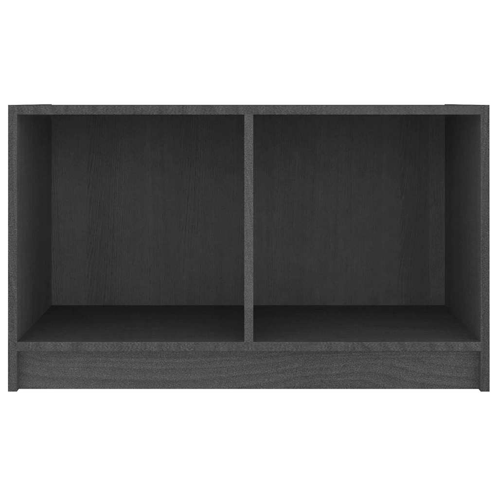 vidaXL TV Cabinet Grey 70x33x42 cm Solid Wood Pine