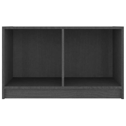 vidaXL TV Cabinet Grey 70x33x42 cm Solid Wood Pine