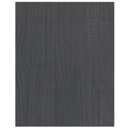 vidaXL TV Cabinet Grey 70x33x42 cm Solid Pinewood