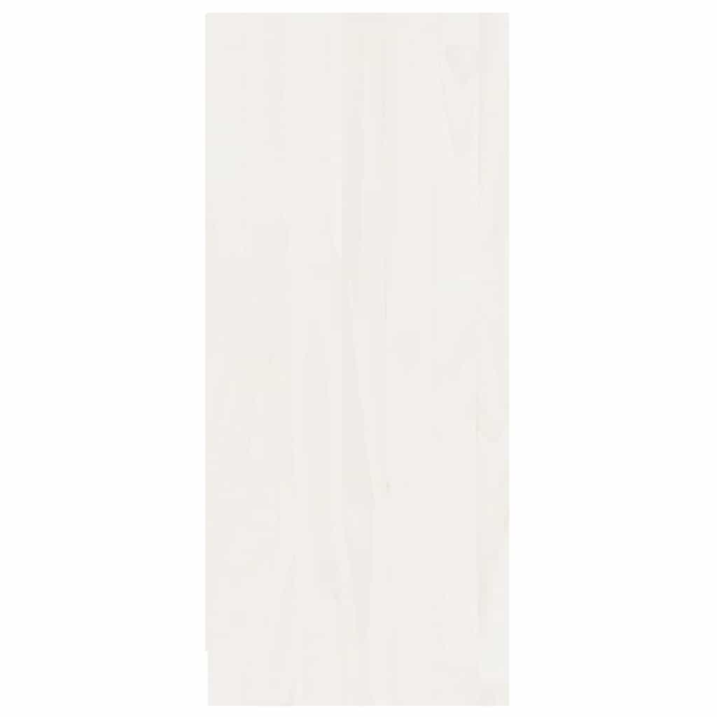 vidaXL Sideboard White 70x33x76 cm Solid Wood Pine