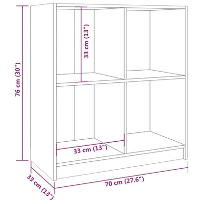 vidaXL Sideboard White 70x33x76 cm Solid Pinewood