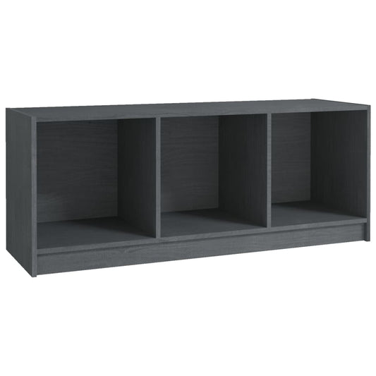 809962 vidaXL TV Cabinet Grey 104x33x41 cm Solid Wood Pine