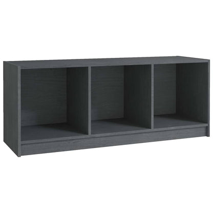 809962 vidaXL TV Cabinet Grey 104x33x41 cm Solid Wood Pine