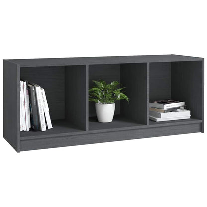 809962 vidaXL TV Cabinet Grey 104x33x41 cm Solid Wood Pine
