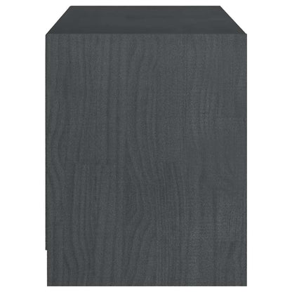 809962 vidaXL TV Cabinet Grey 104x33x41 cm Solid Wood Pine