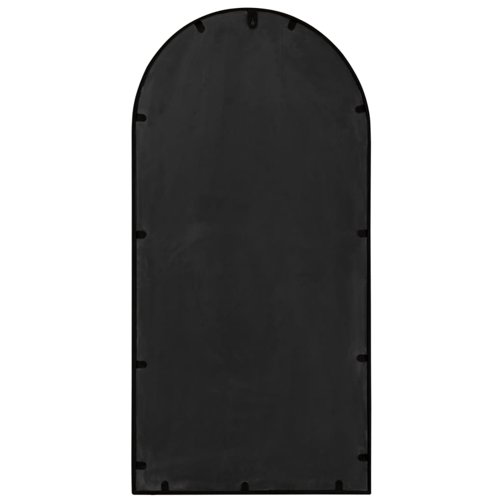 vidaXL Mirror Black 90x45 cm Iron for Indoor Use