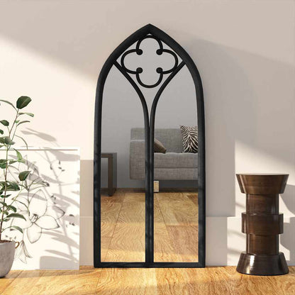 vidaXL Mirror Black 70x30 cm Iron for Indoor Use