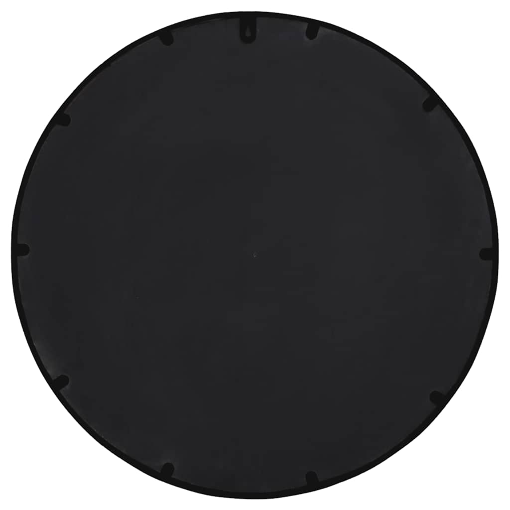 vidaXL Mirror Black 40x4 cm Iron Round for Indoor Use