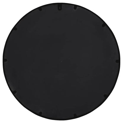 vidaXL Mirror Black 40x4 cm Iron Round for Indoor Use