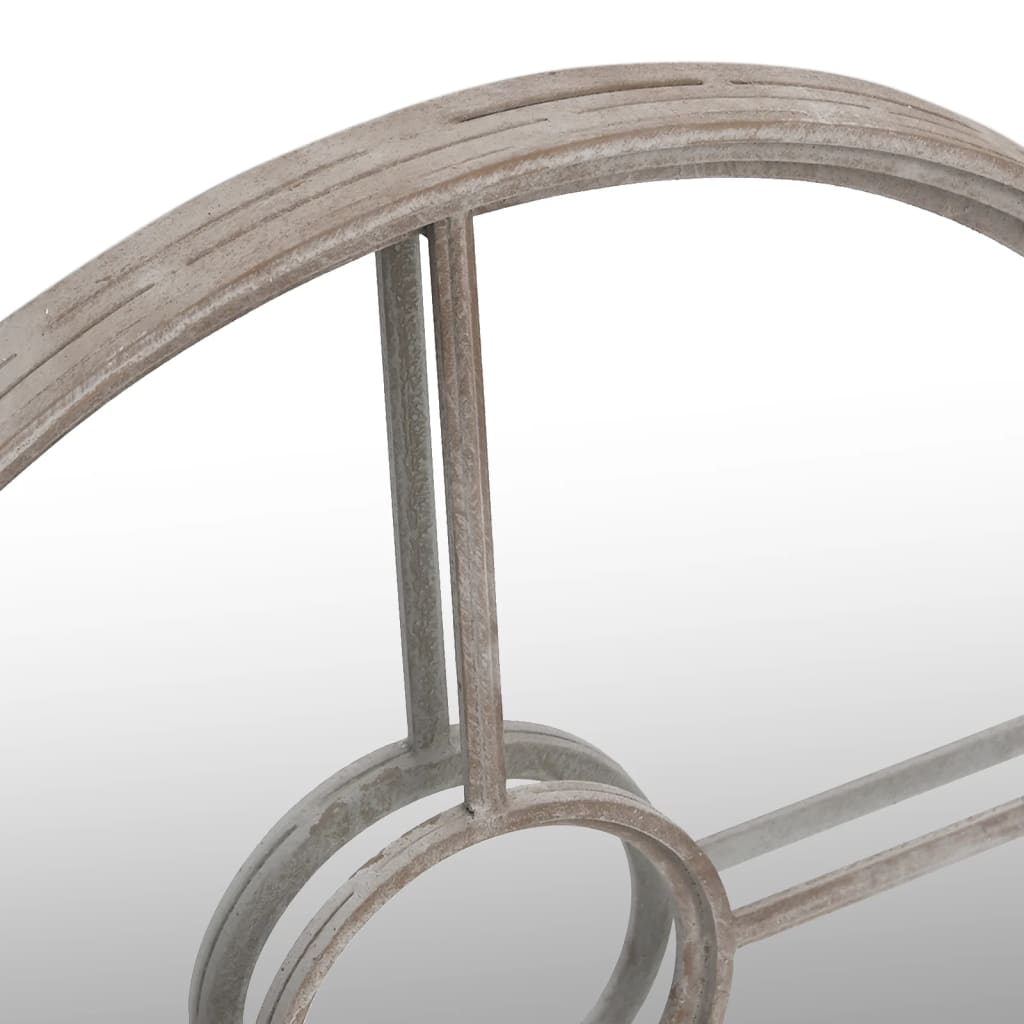 vidaXL Mirror Sand 60x4 cm Iron Round for Indoor Use