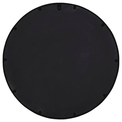 vidaXL Mirror Black 60x4 cm Iron Round for Indoor Use
