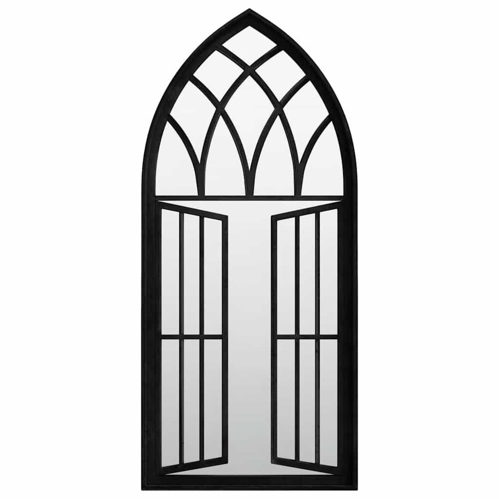 vidaXL Mirror Black 100x45 cm Iron for Indoor Use
