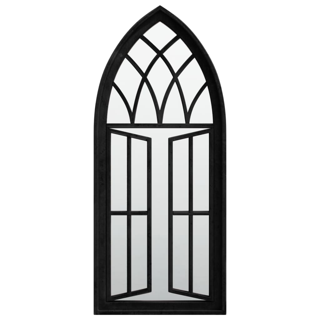 vidaXL Mirror Black 70x30 cm Iron for Indoor Use