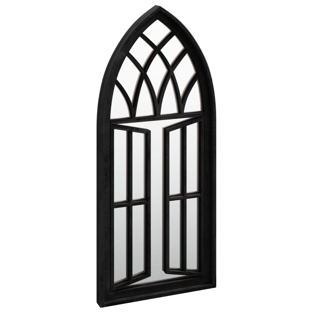 vidaXL Mirror Black 70x30 cm Iron for Indoor Use