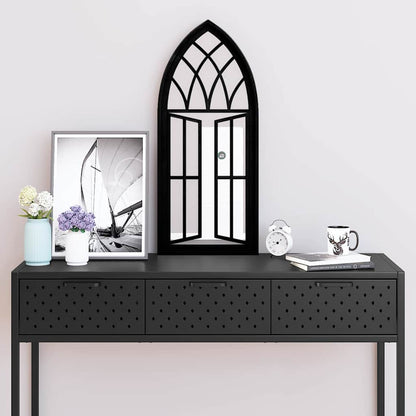 vidaXL Mirror Black 70x30 cm Iron for Indoor Use