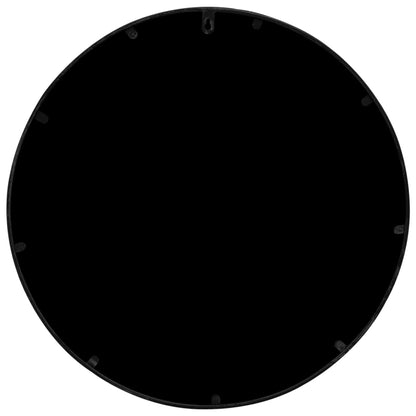 vidaXL Mirror Black 40x3 cm Iron Round for Indoor Use