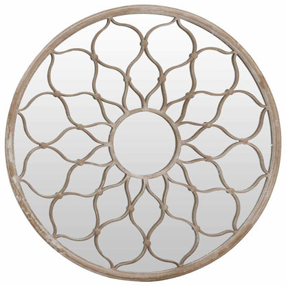 vidaXL Mirror Sand 60x3 cm Iron Round for Indoor Use