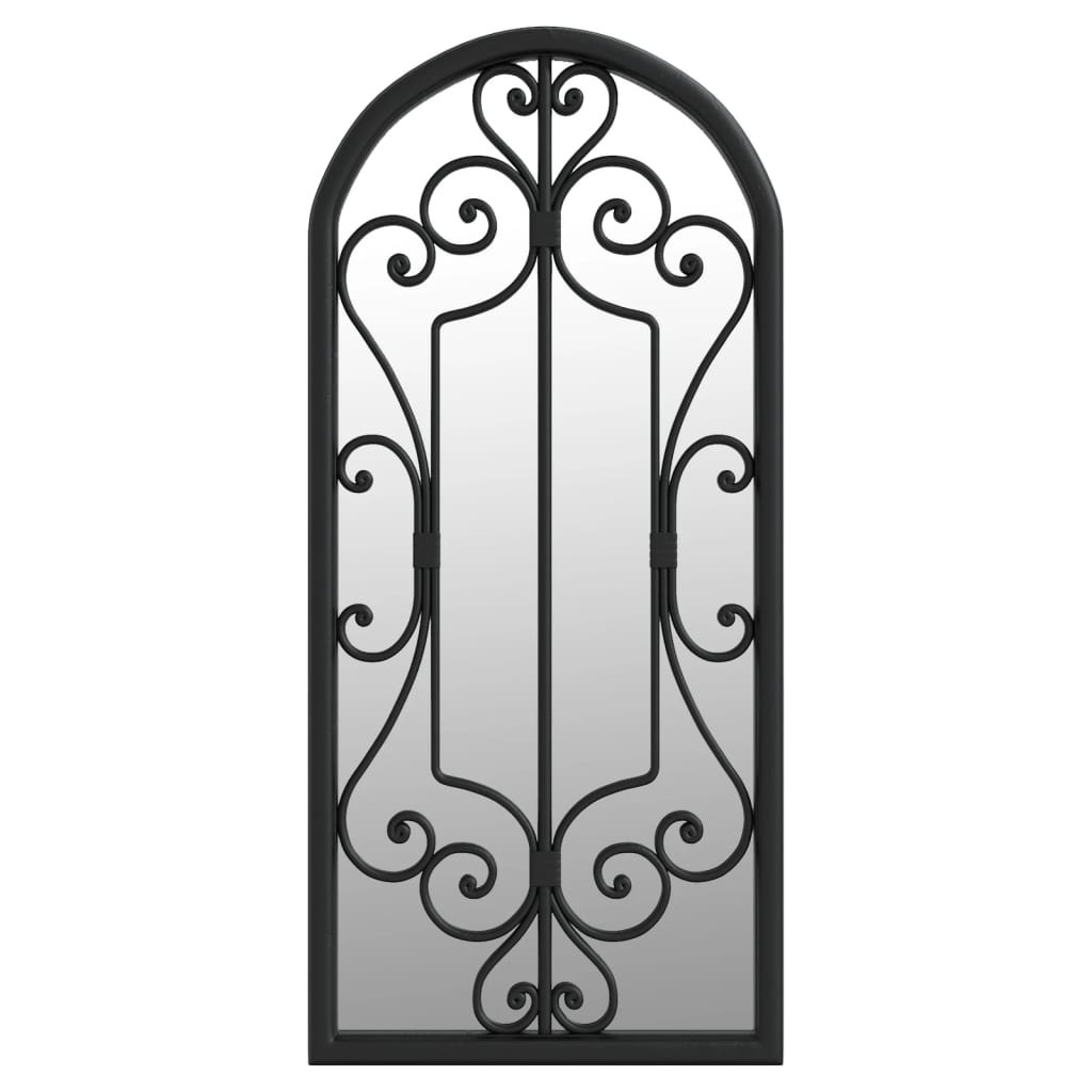 vidaXL Mirror Black 100x45 cm Iron for Indoor Use