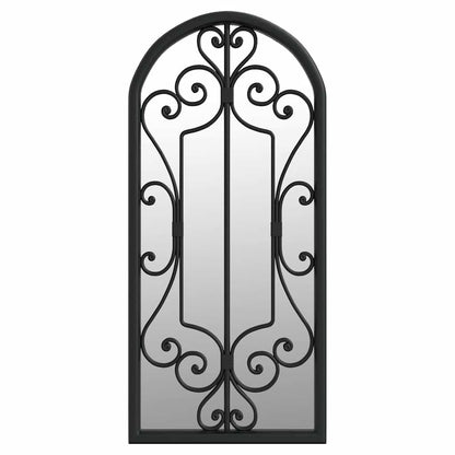 vidaXL Mirror Black 100x45 cm Iron for Indoor Use
