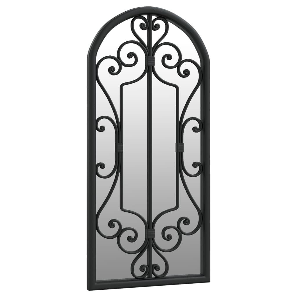 vidaXL Mirror Black 100x45 cm Iron for Indoor Use