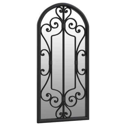 vidaXL Mirror Black 100x45 cm Iron for Indoor Use