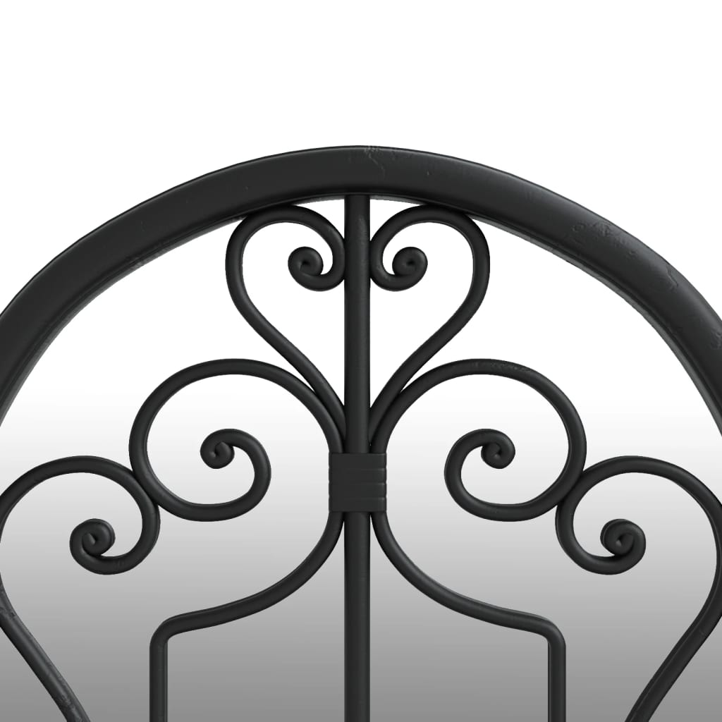 vidaXL Mirror Black 100x45 cm Iron for Indoor Use