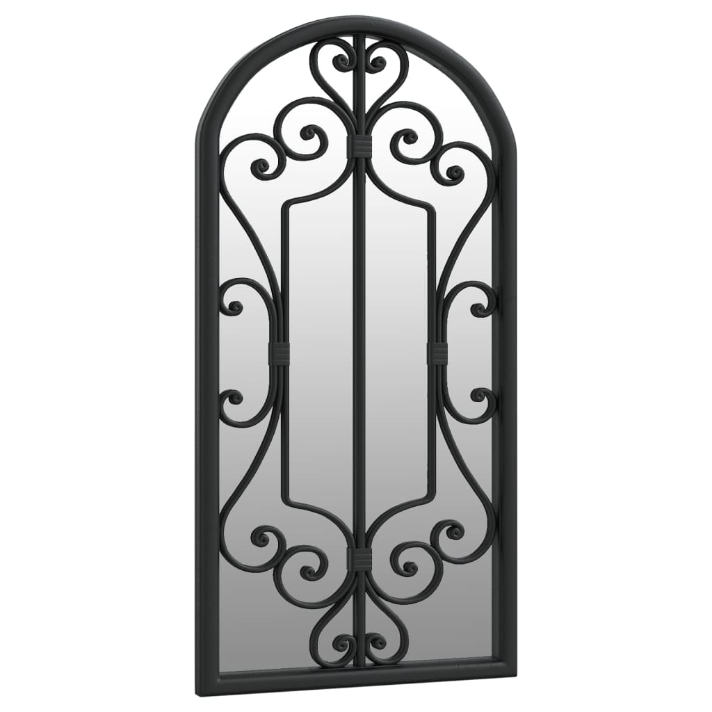 vidaXL Mirror Black 70x30 cm Iron for Indoor Use