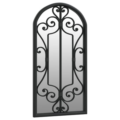 vidaXL Mirror Black 70x30 cm Iron for Indoor Use