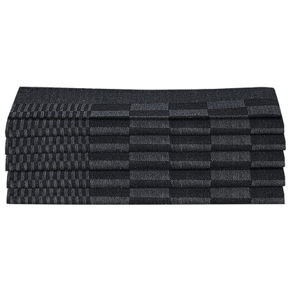 vidaXL 20 Piece Towel Set Black and Grey Cotton